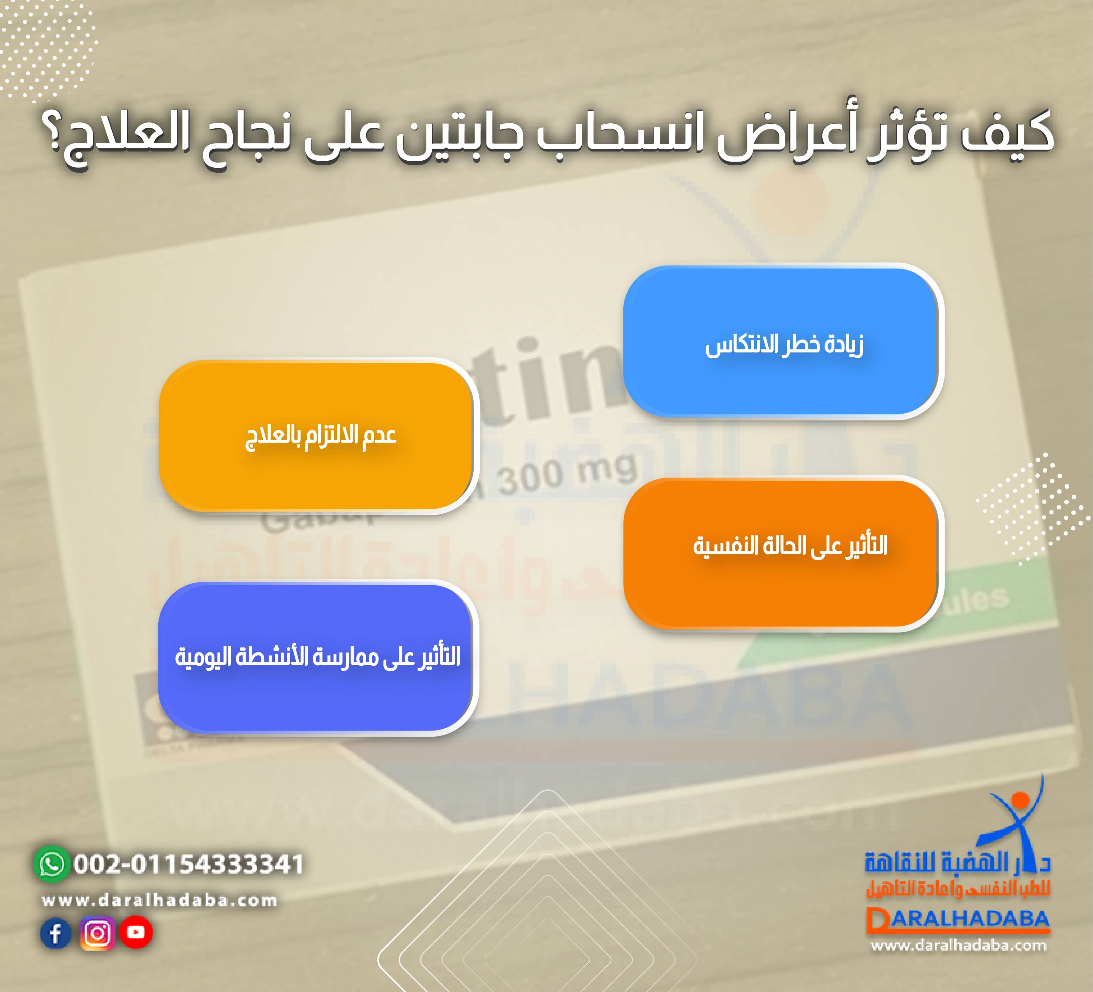 كيف تؤثر أعراض انسحاب جابتين على نجاح العلاج؟